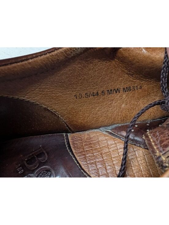 Born Retro Brown Pebbled Leather Oxford Shoes Size 10.5